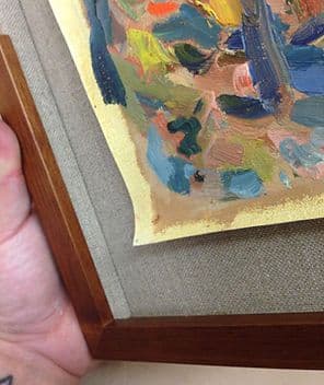 Archival Custom Matting Custom Picture Framing Example